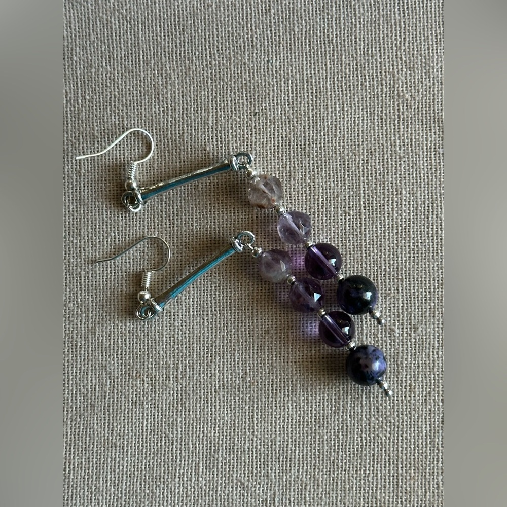 20 inch Amethyst and Charoite bead necklace NWOT - Picture 6 of 15
